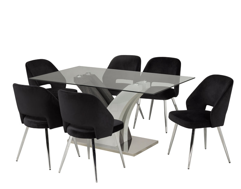 Brassex-7-Piece-Dining-Set-Black-4014-1