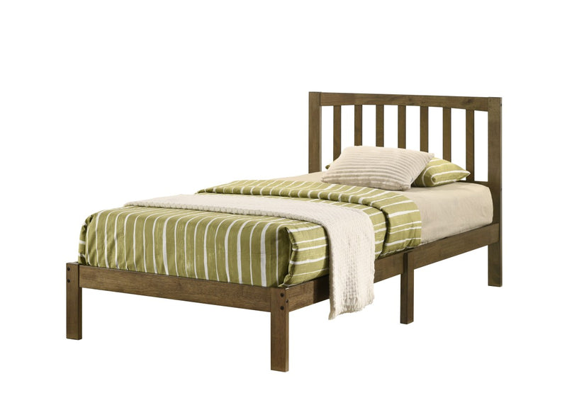 Brassex-Twin-Platform-Bed-Antique-Walnut-7913-1