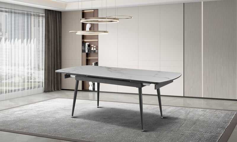 Brassex-Dining-Table-White-Black-15662-9