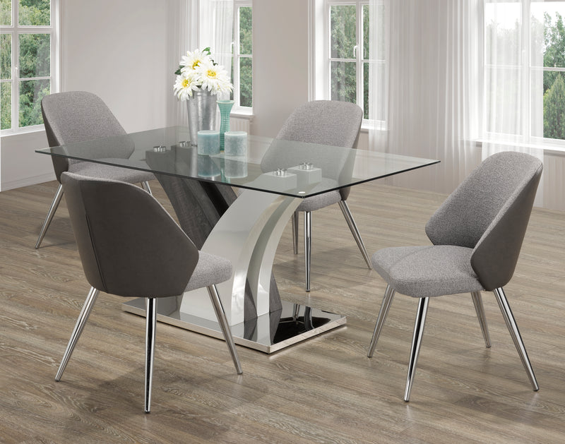 Brassex-5-Piece-Dining-Set-Grey-4007-2