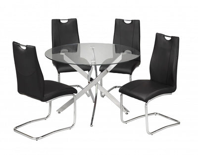 Brassex-5-Piece-Dining-Set-Black-4004-1