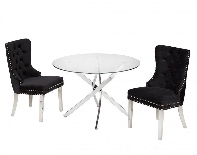 Brassex-3-Piece-Dining-Set-Black-4084-1