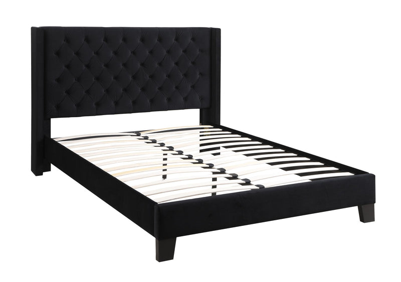 Brassex-King-Platform-Bed-Black-7007K-Bk-1