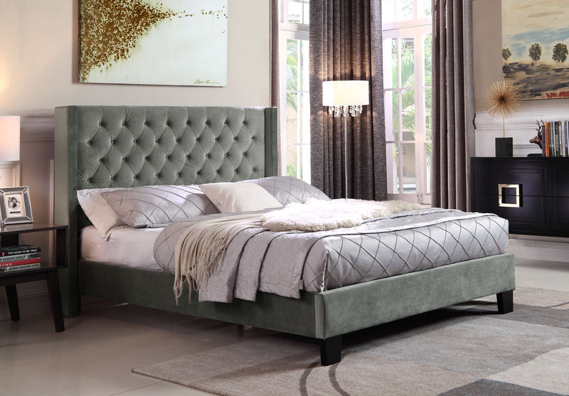 Brassex-Queen-Platform-Bed-Grey-7007Q-Gr-2