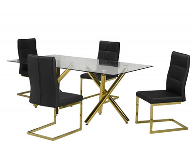 Brassex-5-Piece-Dining-Set-Black-Gold-4190-14