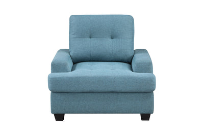 Chaise Dunstan bleue