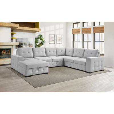 99023LGYSS4L-4-piece-Sectional-with-Pullout-Bed-&-Left-Side-Storage-Chaise-13