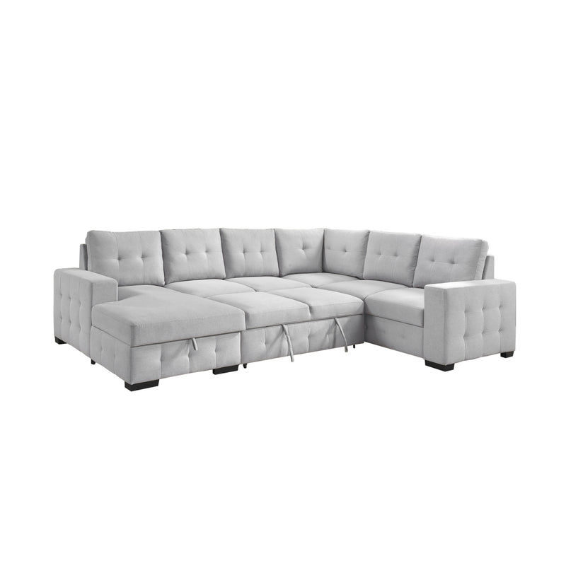 99023LGYSS4L-4-piece-Sectional-with-Pullout-Bed-&-Left-Side-Storage-Chaise-12