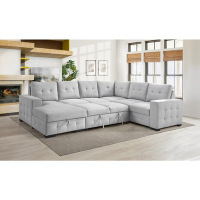 99023LGYSS4L-4-piece-Sectional-with-Pullout-Bed-&-Left-Side-Storage-Chaise-16