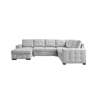 99023LGYSS4L-4-piece-Sectional-with-Pullout-Bed-&-Left-Side-Storage-Chaise-10