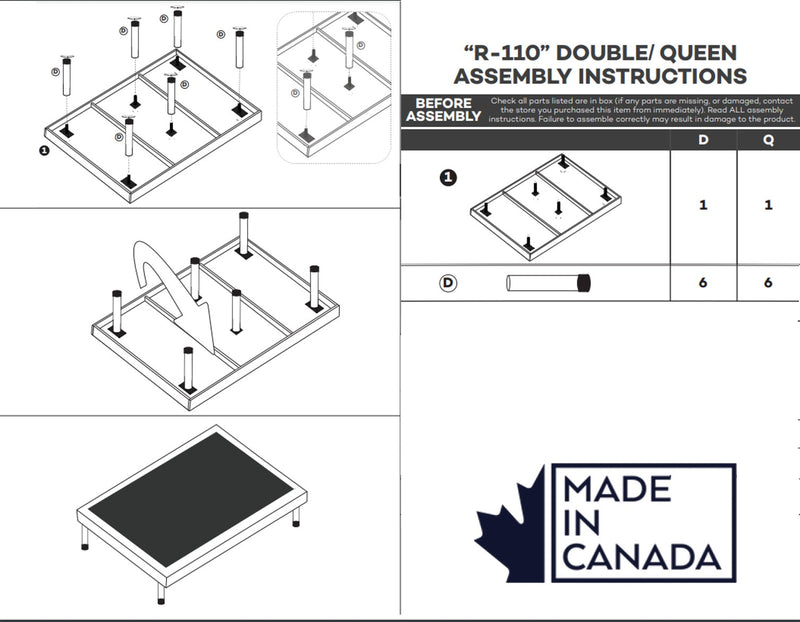 Base de plateforme personnalisable fabriquée au Canada