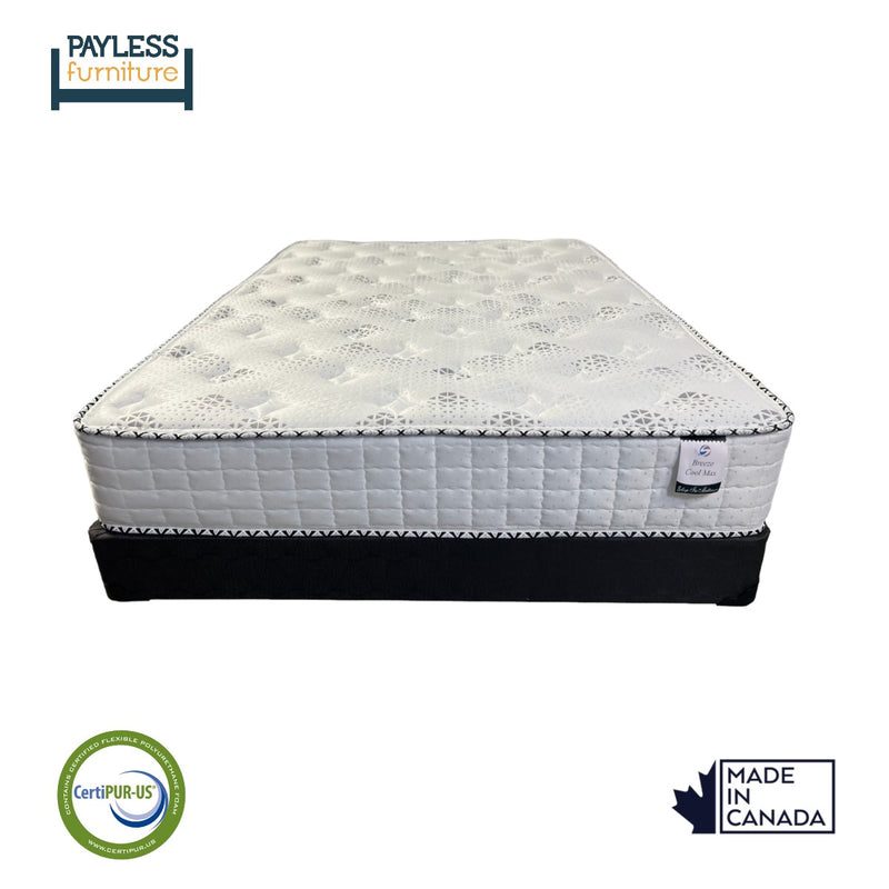 Breeze Cool Max | Matelas mi-ferme de 10 po | Ressorts ensachés Quantum Edge