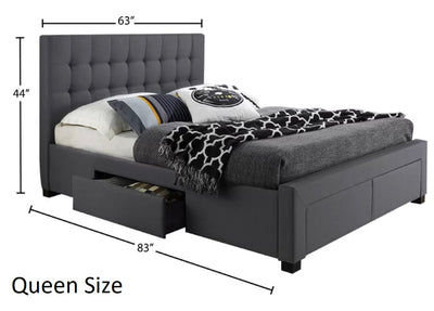 Grey_Fabric_Storage_Bed_Canada_Queen