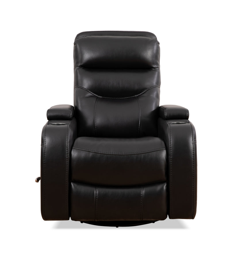 Noir Fauteuil inclinable avec rangement Eclipse