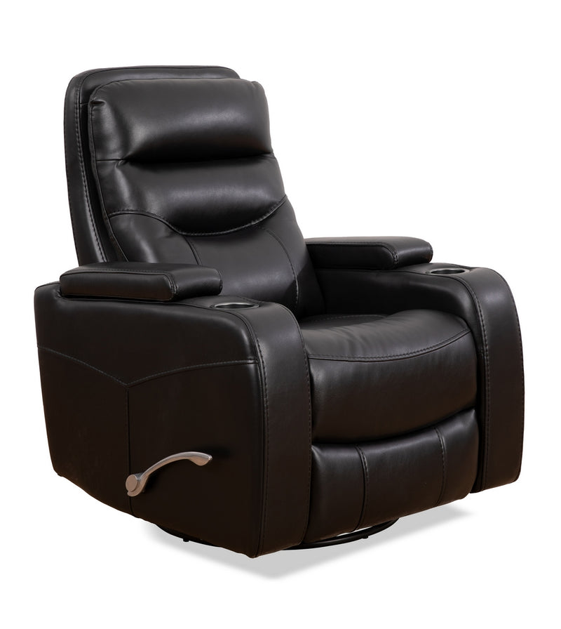 Noir Fauteuil inclinable avec rangement Eclipse