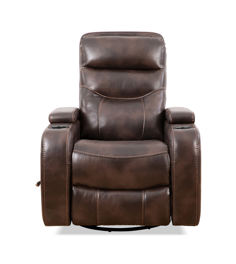 Fauteuil inclinable pivotant Haven brun