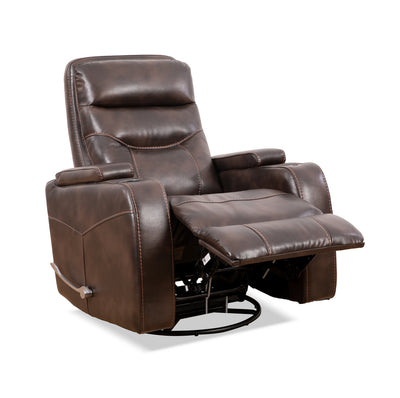 Fauteuil inclinable pivotant Haven brun