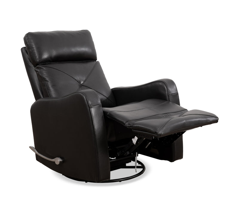 Fauteuil inclinable pivotant en cuir Blackberry Bliss