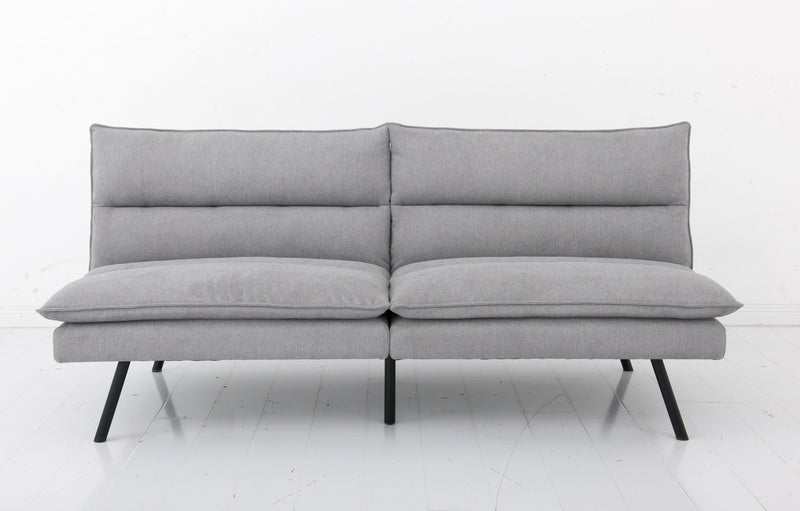 Grey ValueFlex SofaBed: Split Design, Memory Foam & Sturdy Steel Legs