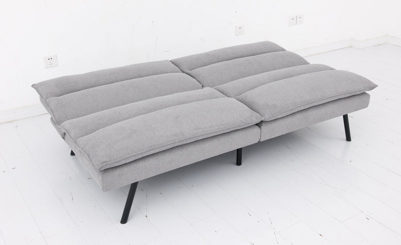 Grey ValueFlex SofaBed: Split Design, Memory Foam & Sturdy Steel Legs