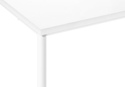 Petite table d'appoint en métal blanc à 2 niveaux - Table d'appoint de salon moderne