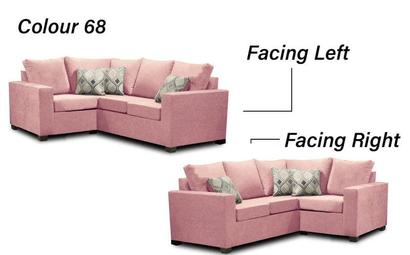 Sectionnel 2 x 1 fabriqué au Canada | Configuration LHF/RHF | 17 options de couleurs