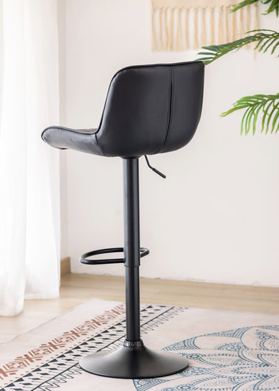 Tabouret de bar AffordFlex noir - Ensemble de 2