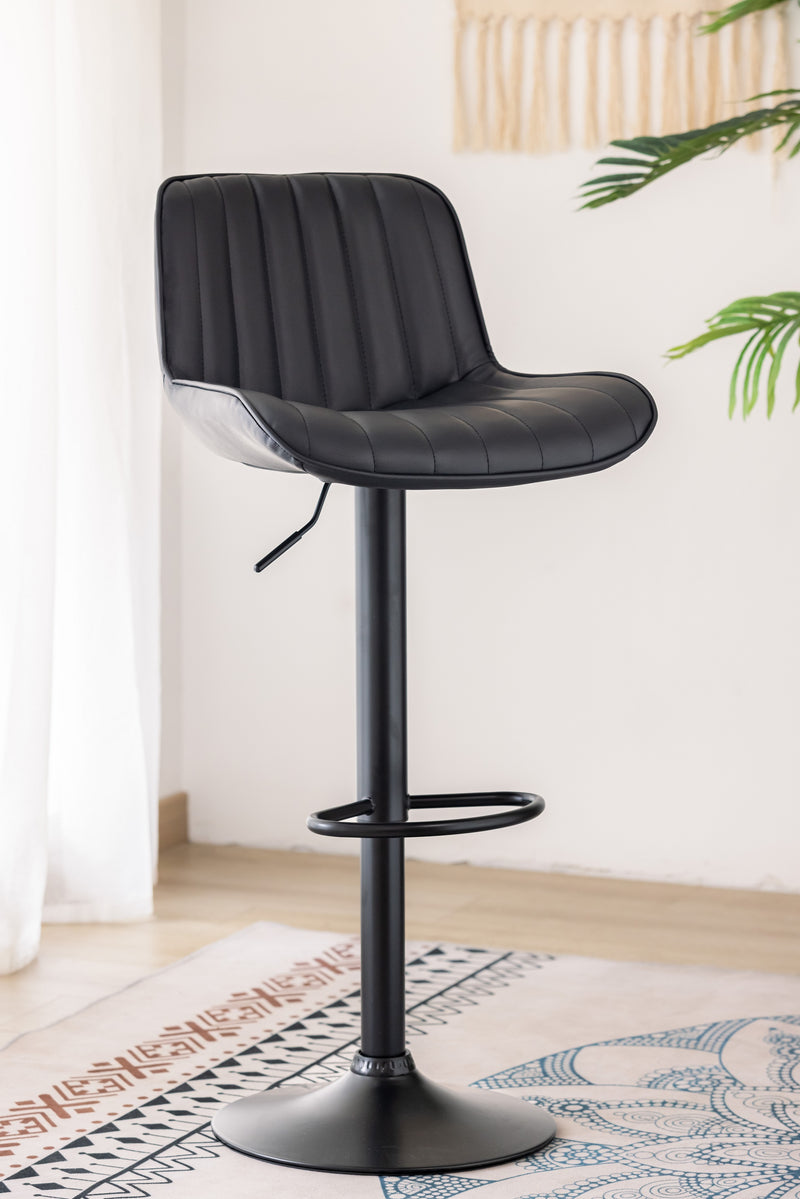 Tabouret de bar AffordFlex noir - Ensemble de 2