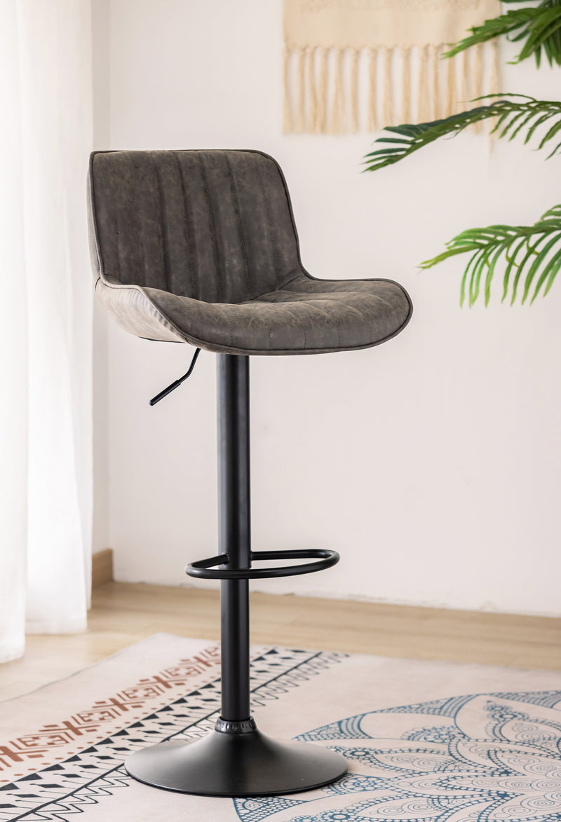 Tabouret de bar AffordFlex gris - Ensemble de 2