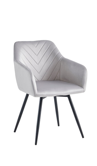 White Aurora Luxe Dining Set – 5-Piece Elegance in Marble & Velvet