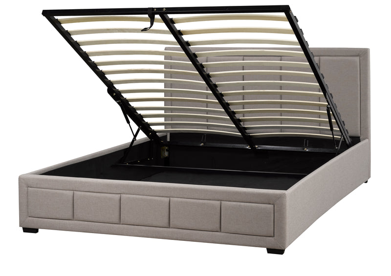 Brassex-Queen-Platform-Bed-Beige-Lx828Q-Bei-3