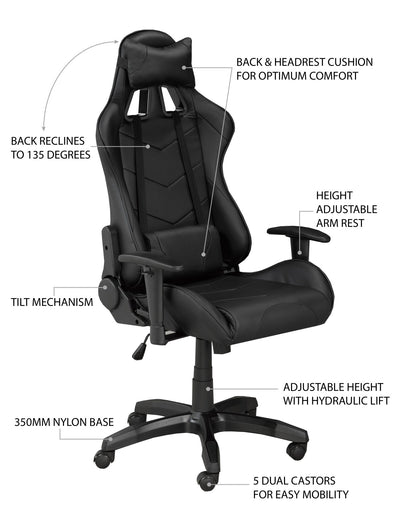 Brassex-Gaming-Desk-Chair-Set-Black-12335-13