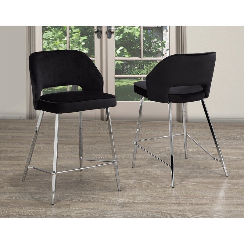 Brassex-Counter-Stool-Set-Of-2-Black-Velvet-C-1205H-1-Blk-2