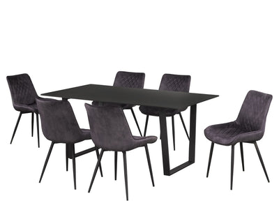 Brassex-7-Piece-Dining-Set-Black-Grey-16616-1