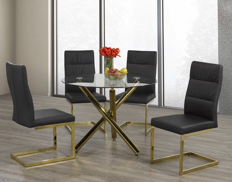 Brassex-5-Piece-Dining-Set-Black-Gold-4194-14