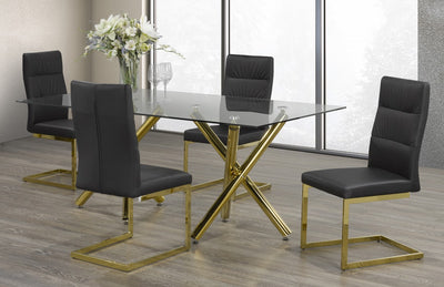 Brassex-5-Piece-Dining-Set-Black-Gold-4190-15