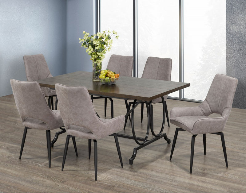 Brassex-7-Piece-Dining-Set-Grey-40077-2