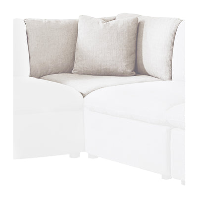 Affordable furniture in Canada: 9544BE-CR Wedge/Corner Seat with 1 Pillow-8