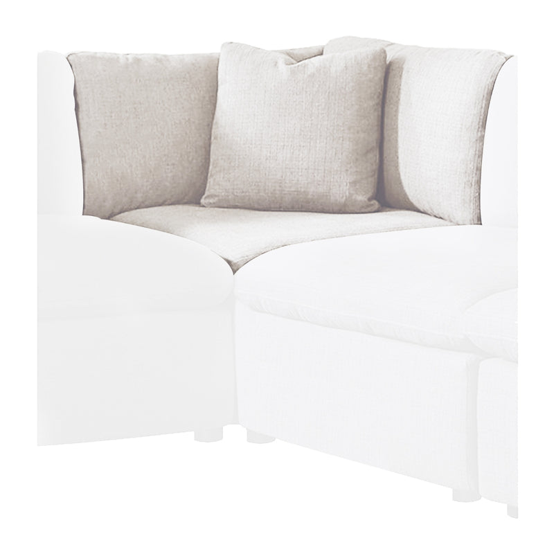 Affordable furniture in Canada: 9544BE-CR Wedge/Corner Seat with 1 Pillow-8