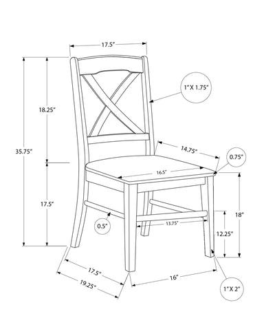 Chaises de Salle à Manger Transitionnelles en Chêne et Crème, Set de 2