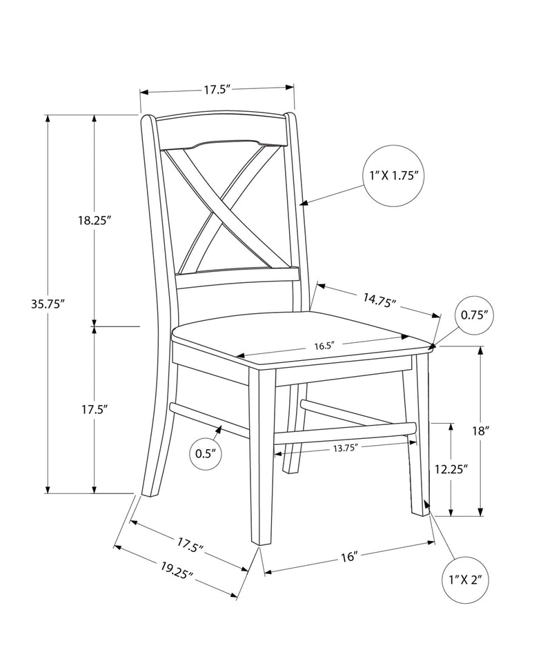 Chaises de Salle à Manger Transitionnelles en Chêne et Crème, Set de 2