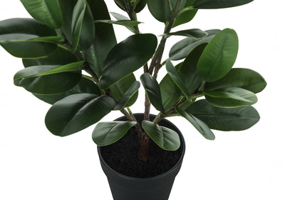 Arbre Garcinia artificiel de 71,1 cm de haut – Fausse plante d'intérieur au toucher réel, verdure au sol avec pot noir décoratif