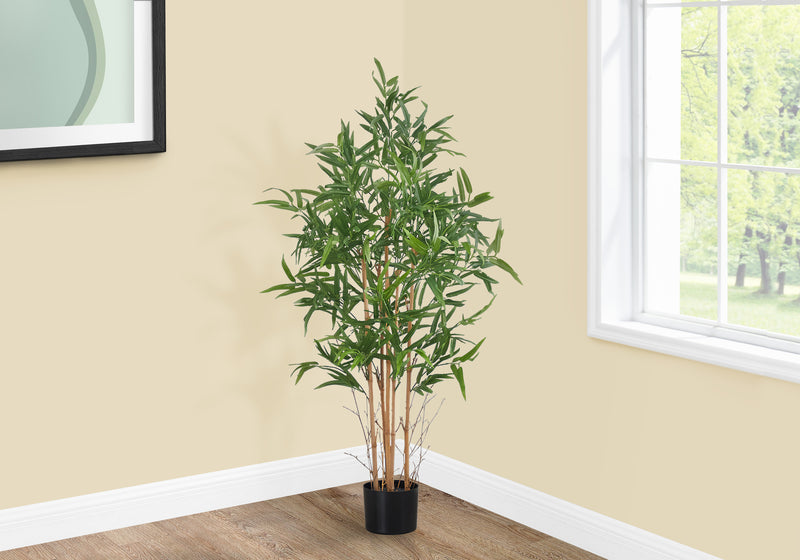 Faux bambou de 127 cm de haut : plante artificielle d&