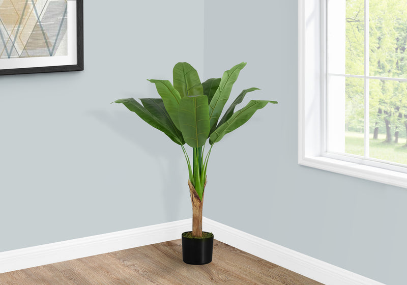 Bananier artificiel de 43 po de hauteur – Plante décorative d&