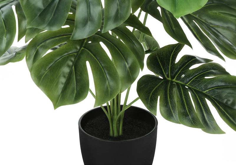 Plante artificielle Monstera de 24 po de hauteur – Toucher réel, fausse verdure d&