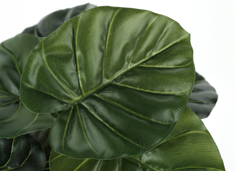 Plante artificielle Alocasia de 61 cm de haut – Fausse verdure au toucher réel, table décorative d&