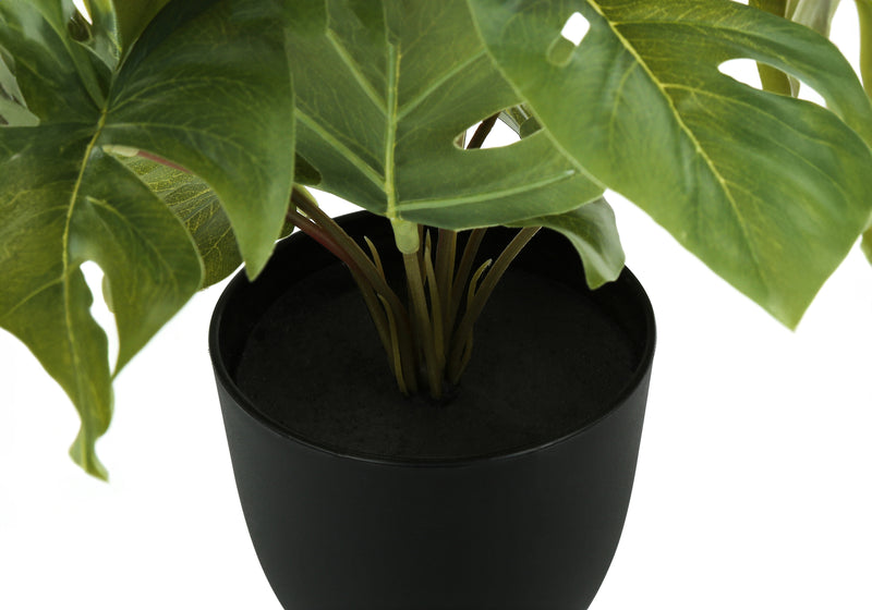 Ensemble de plantes Faux Monstera Calthea – 33 cm de haut, décoration de table d&