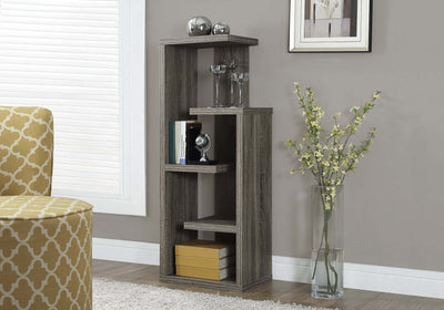 48"H Dark Taupe Accent Display Unit Bookcase - I 2467