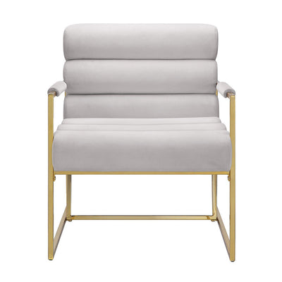 Juno Accent Chair Sand Velvet/Gold - MA-1143G-SAN