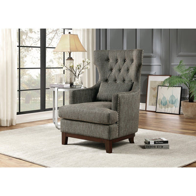 Adriano Collection Brown-Grey Accent Chair - MA-1217F3S